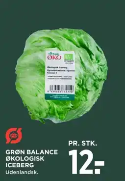 MENY Grøn balance økologisk iceberg udenlandsk. tilbud