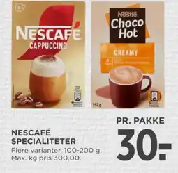 MENY Nescafé specialiteter tilbud