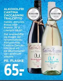 MENY Alkoholfri cantina zaccagnini tralcetto tilbud