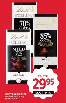MENY Lindt excellence tilbud