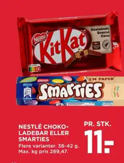 MENY Nestlé choko- ladebar eller smarties tilbud