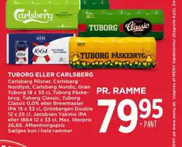 MENY Tuborg eller carlsberg tilbud