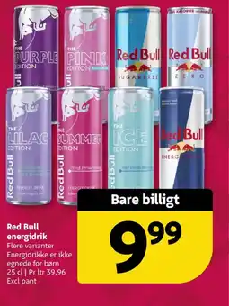 Løvbjerg Red Bull energidrik tilbud