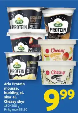 Løvbjerg Arla Protein mousse, budding el. skyr el. Cheasy skyr tilbud