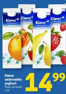 Løvbjerg Kløver sedmælksyoghurt jordbær tilbud