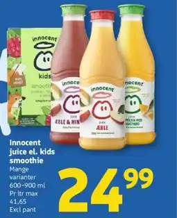 Løvbjerg Innocent juice el. kids smoothie tilbud