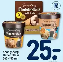 REMA 1000 Spangsberg flødebolle is 360-450 ml tilbud