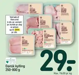 REMA 1000 Dansk kylling 250-800 g tilbud