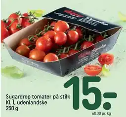 REMA 1000 Sugardrop tomater på stilk Kl. I, udenlandske 250 g tilbud