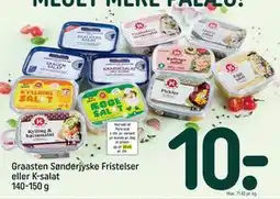 REMA 1000 Graasten Sønderjyske Fristelser eller K-salat 140-150 g tilbud