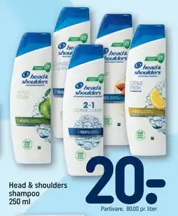REMA 1000 Head & shoulders shampoo 250 ml tilbud
