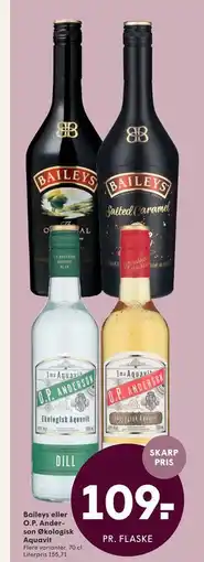 SPAR Baileys eller O.P. Anderson Økologisk Aquavit tilbud
