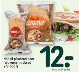 REMA 1000 Napoli pitabrød eller fuldkornsmadbrød 270-500 g tilbud
