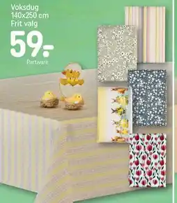 REMA 1000 Voksdug 140x250 cm Frit valg tilbud