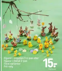 REMA 1000 Figurer i polysten 1-6-pak eller figurer i metal 2-pak Flere varianter Frit valg tilbud