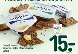 REMA 1000 Lurpak smør, smørbar eller plantebaseret 200 g tilbud