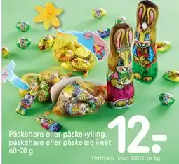 REMA 1000 Påskehare eller påskekylling, påskehare eller påskeæg i net 60-70 g tilbud