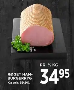 MENY RØGET HAMBURGERRYG tilbud