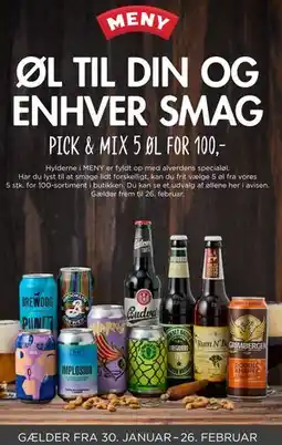 MENY ØL TIL DIN OG ENHVER SMAG tilbud