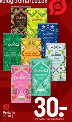 REMA 1000 Pukka te 20-40 g tilbud