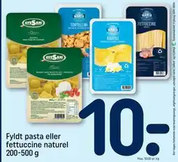 REMA 1000 Fyldt pasta eller fettuccine naturel 200-500 g tilbud