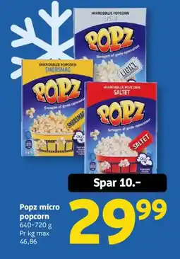 Løvbjerg Popz micro popcorn tilbud