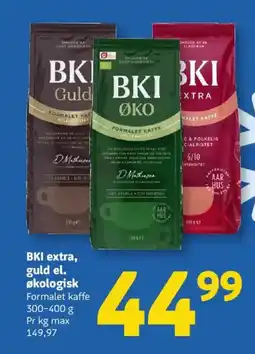 Løvbjerg BKI extra, guld el. Økologisk tilbud