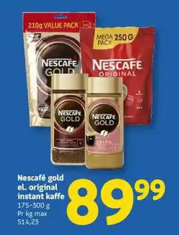 Løvbjerg Nescafé gold el. original instant kaffe tilbud