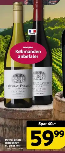 Løvbjerg Meyrac estate chardonnay el. pinot noir tilbud