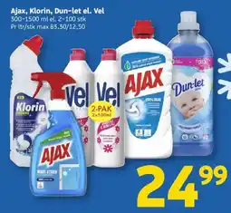 Løvbjerg Ajax, Klorin, Dun-let el. Vel tilbud