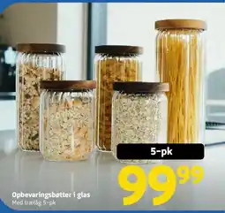 Løvbjerg Opbevaringsbøtter i glas tilbud