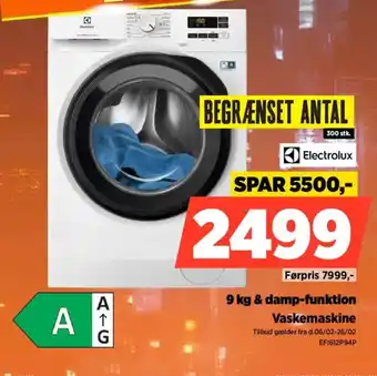 Electrolux Vaskemaskine EF1612P94P