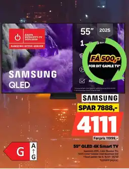 Power SAMSUNG 55" QLED 4K Smart TV TQ55Q7F5AUXXC tilbud