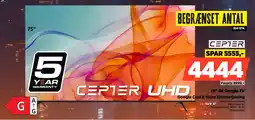 Power CEPTER 75" 4K Google TV CR75EU7002A tilbud