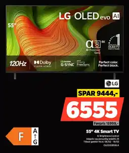 Power LG 55" 4K Smart TV OLED55B56LA tilbud