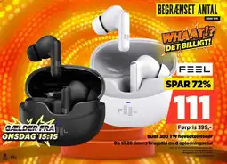 Power FEEL Buds 300 TW hovedtelefoner FEELBUDS300WH tilbud