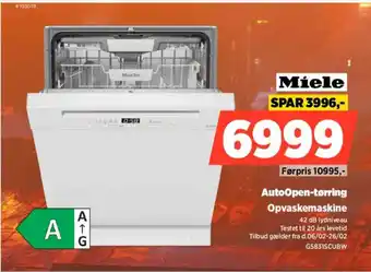 Miele Opvaskemaskine G5831SCUBW