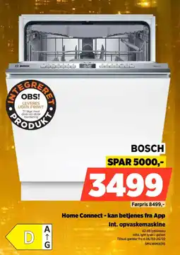 Power BOSCH Int. opvaskemaskine SMV4HMX01S tilbud