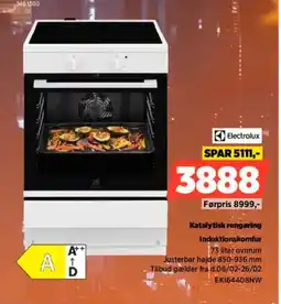 Power Electrolux Induktionskomfur EKI64408NW tilbud