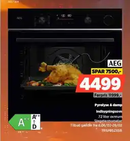 Power AEG Indbygningsovn TR6PB52XSB tilbud