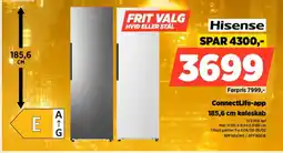 Power Hisense 185,6 cm køleskab RPF185EWE/RPF185EIE tilbud