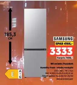 Power SAMSUNG 185 cm køle-/fryseskab RB34C600ESAEF tilbud