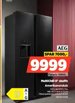 Power AEG Amerikanerskab ORX9V351DB tilbud