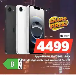 Power Apple iPhone 16e 128GB, black IP16E128GBLK tilbud