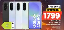 Power SAMSUNG Galaxy A36 128 GB SMA366BZKBEUB tilbud