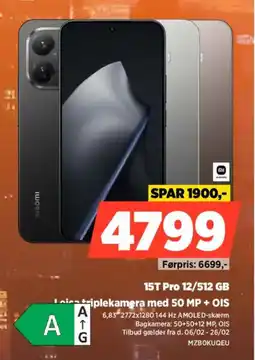 Power Xiaomi 15T Pro 12/512 GB MZBOKUQEU tilbud