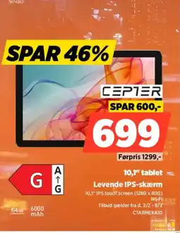 Power CEPTER 10,1" tablet CTABNEXA10 tilbud