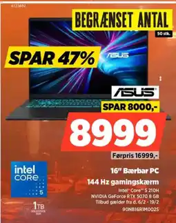 Power ASUS 16" Bærbar PC 90NB16R1M002S tilbud