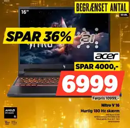 Power ACER Nitro V 16 NHQYXED002 tilbud