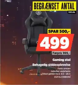 Power Gaming stol DGFALCONBKRD tilbud